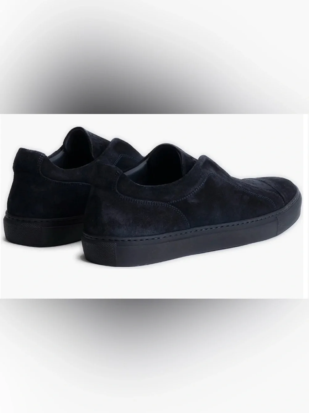Robert Barakett Men's Slip-On Suede Loafers in Black